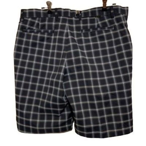 Greg Norman Size 36 Blue Checked Shorts - Picture 1 of 4